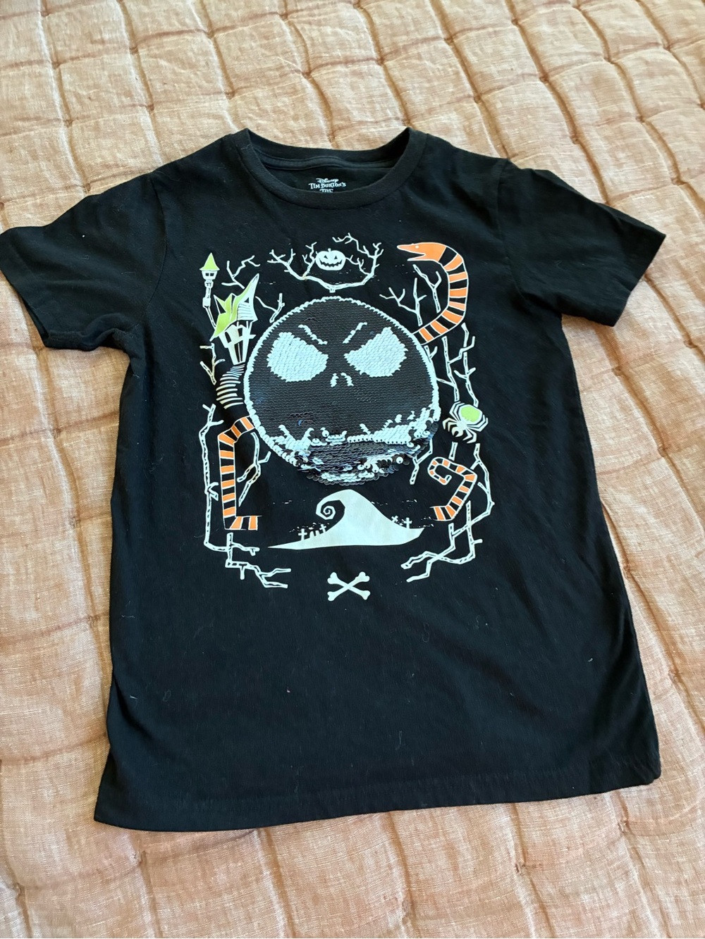 Disney the nightmare before Christmas reversible sequin
